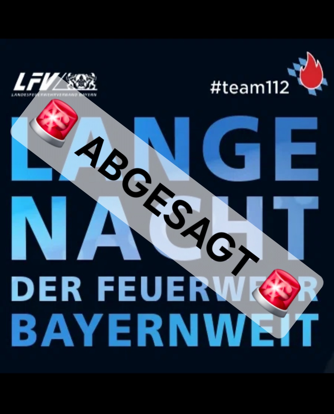 Absage Lange Nacht der Feuerwehr